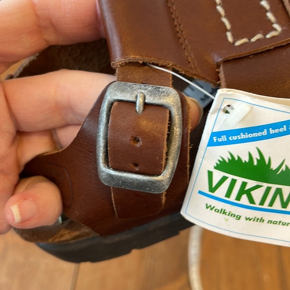 Viking Ortho Fussbett Vintage sandals, Size 32, brown genuine leather - Picture 9 of 10